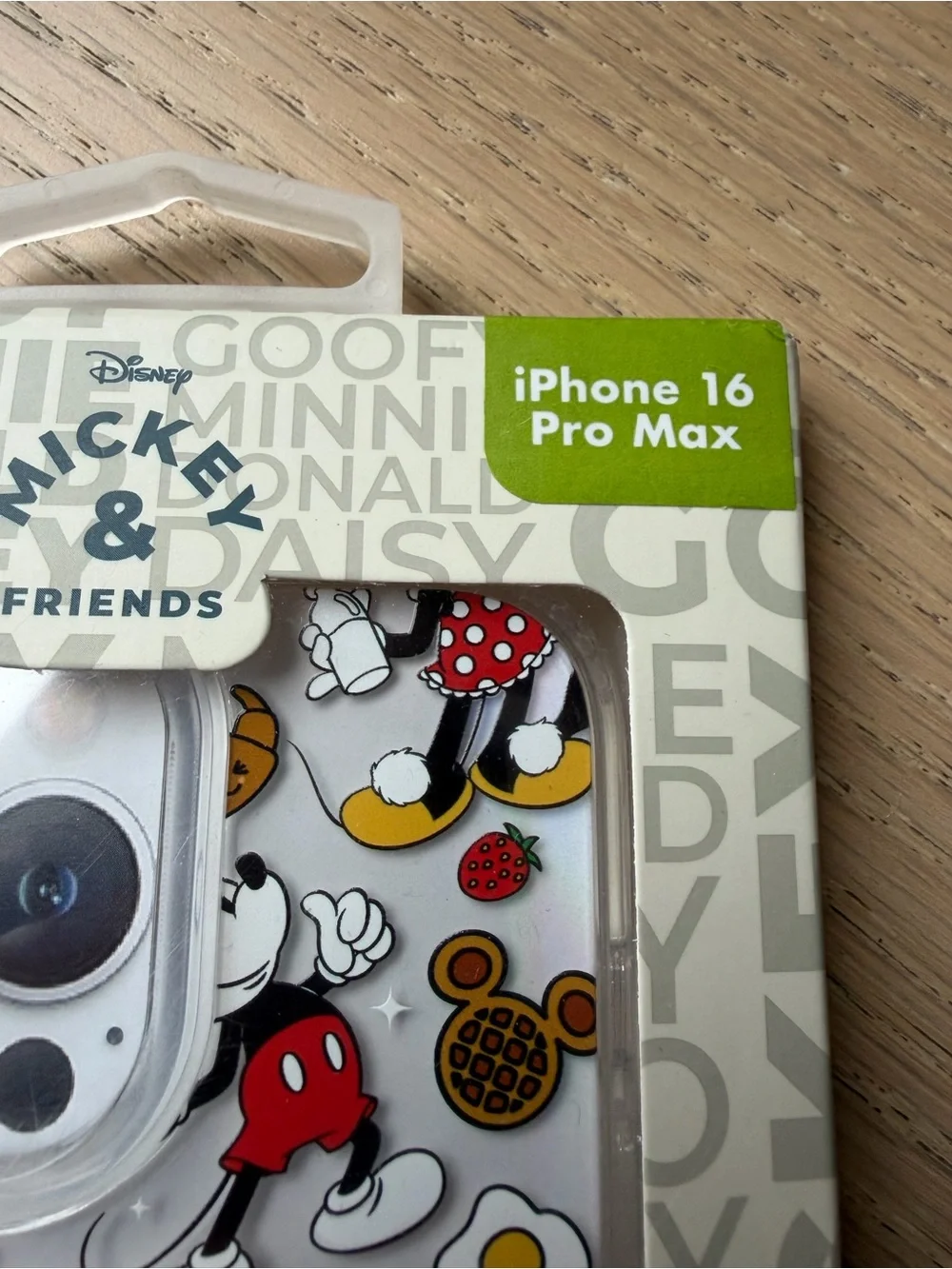 Disney Mickey & Friends Clear iPhone 16 Pro Max Case - White, Red, Black, Yellow